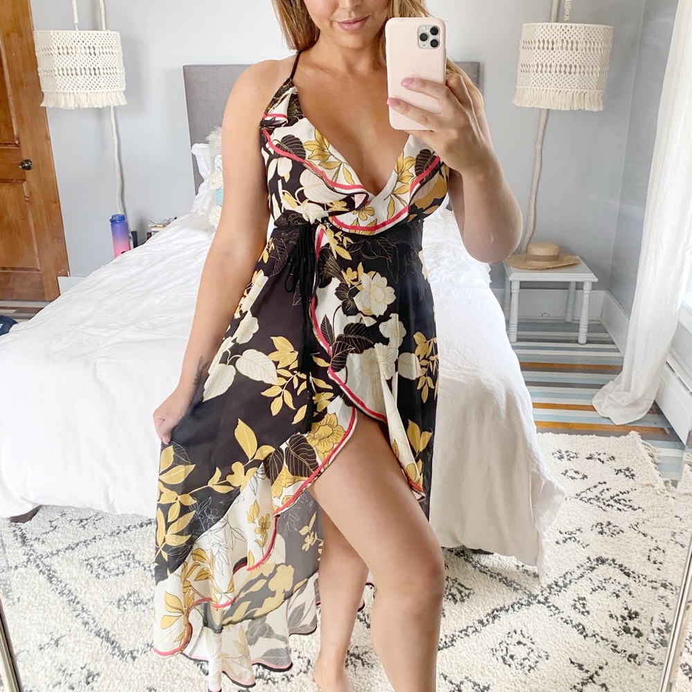 Floral Wrap dress